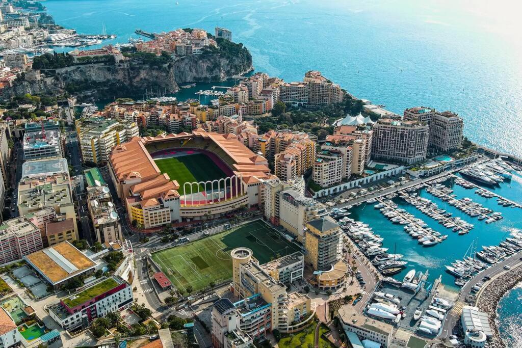 Les Jardins De Monaco Vue Mer Et Piscine Apartment Saint-Antoine  Exterior photo